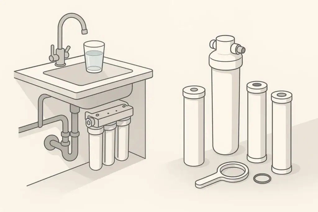 Generic filter housings with O-ring components