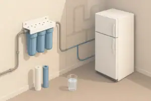 Generic refrigerator water filter and utility filtration setup